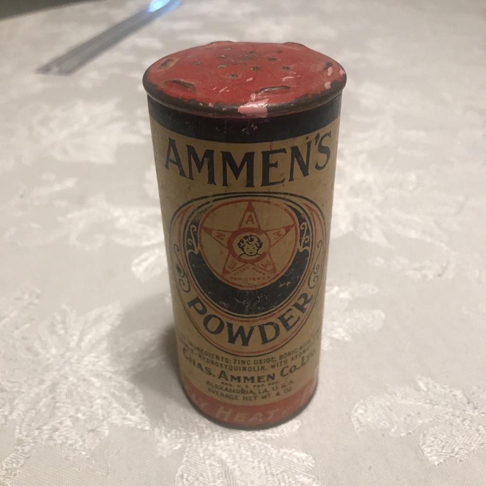 Vtg Ammen's Antiseptic powder tin WWll era